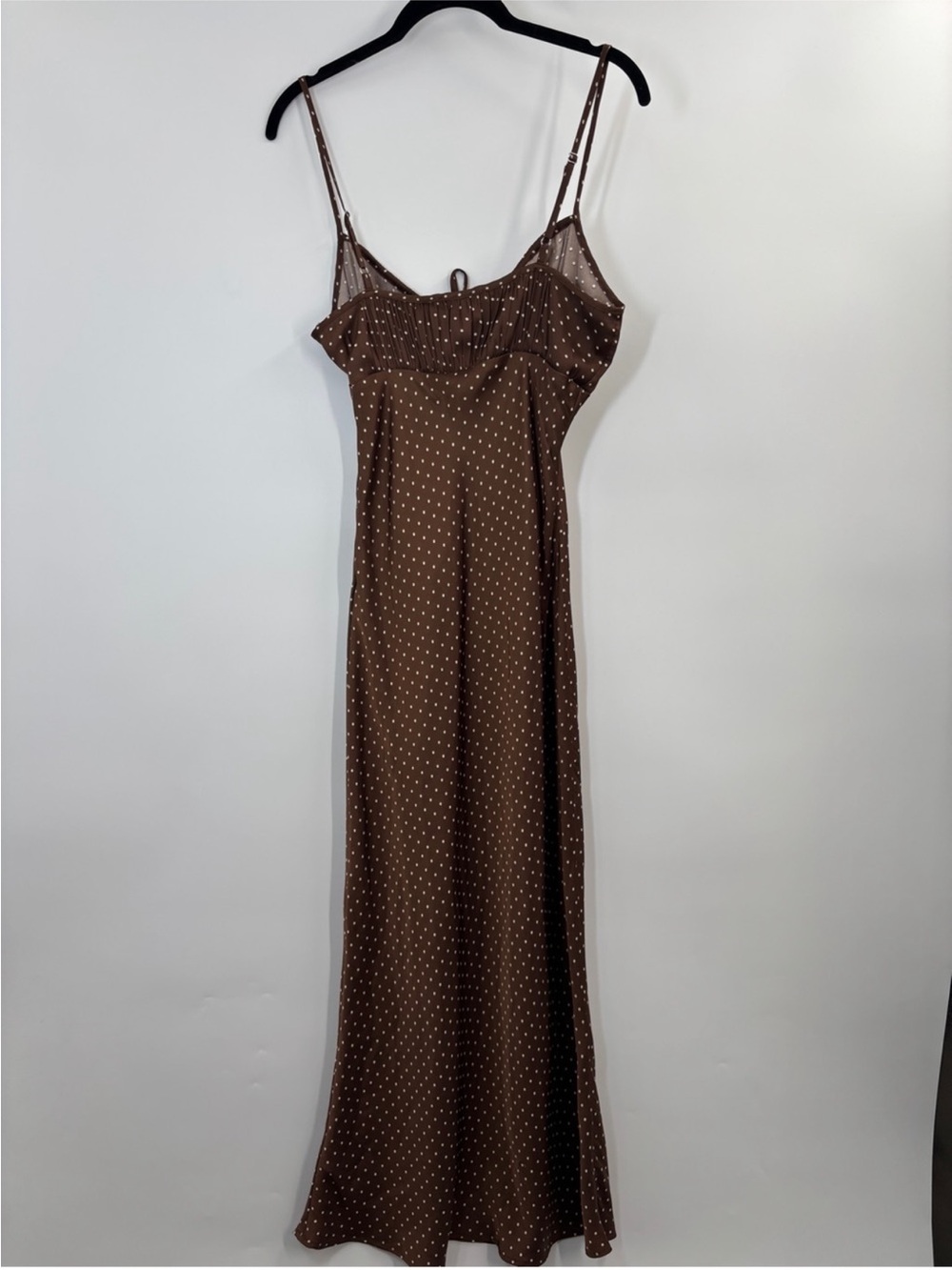 Ciao Lucia Leo Satin Midi Dress in Siena Polka Dot - Picture 6 of 9